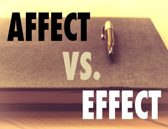 Grammar Help: Affect Vs. Effect