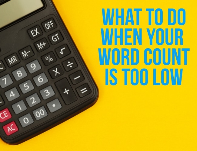 What to do When Your Word Count is too Low: The Write Practice