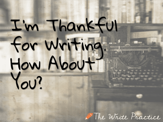 thankful typewriter