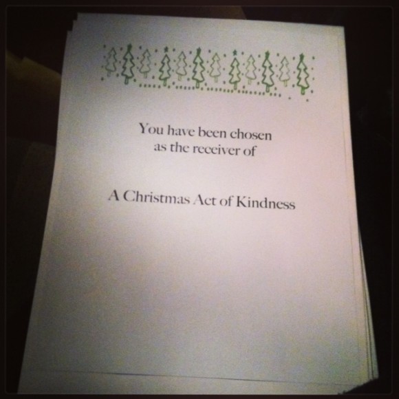 Christmas Act of Kindness, 2013