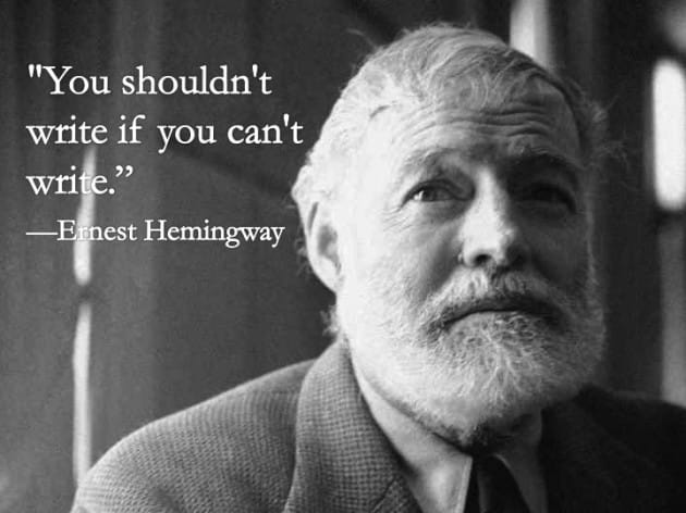 ernest hemingway quotes about drinking