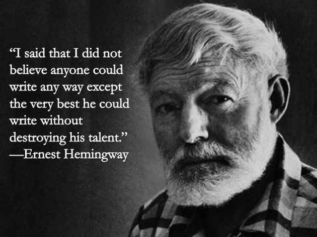 As a Writer you should not judge Ernest Hemingway Quote Stylus Rollerball  Ink Pen