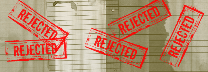 the wallpapering method to coping with rejection letters