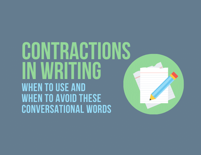 contractions in writing