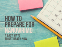 how to prepare for NaNoWriMo
