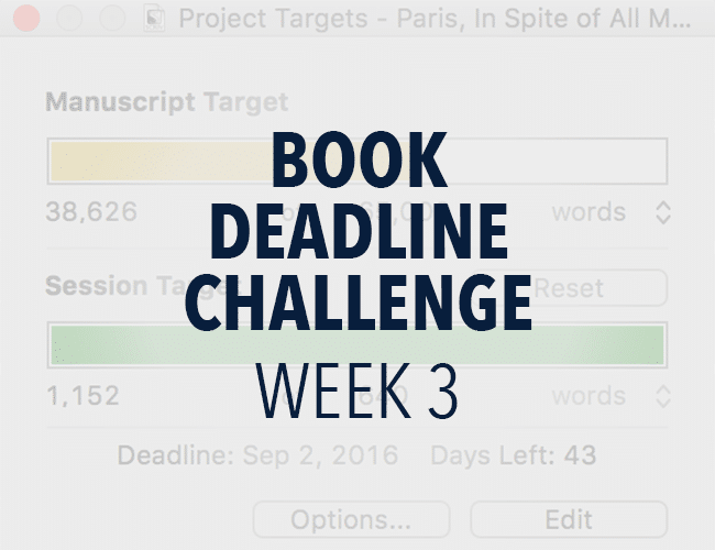 Book Deadline Challenge: Week 3 Update