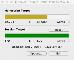 Scrivener Deadline Week 3