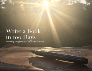 Announcing Write a Book in 100 Days