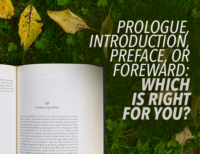 Prologue, introduction, préface ou avant-propos : lequel vous convient le mieux ?