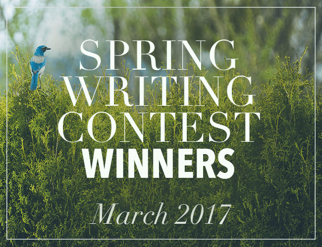 Spring Writing Contest Winners