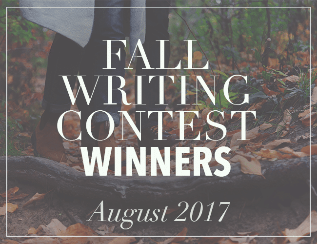 The Winners of the Fall Writing Contest
