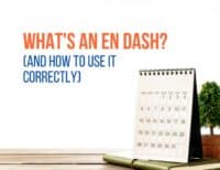 What's an En Dash