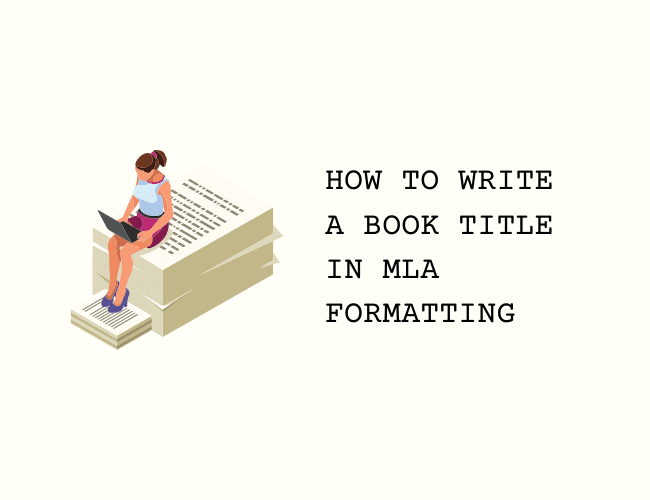 how do you write a book title in mla format