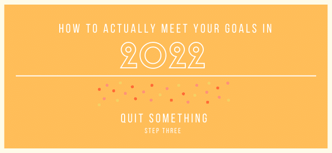 quit something 