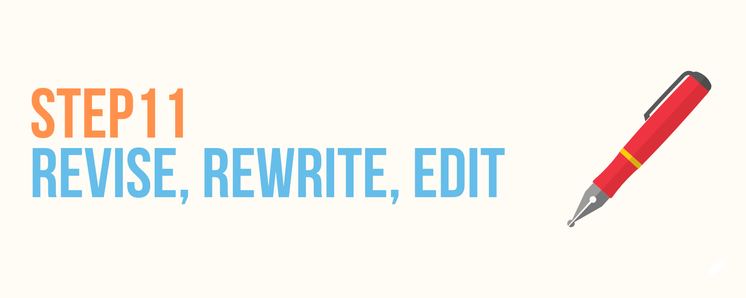 revise, rewrite, edit