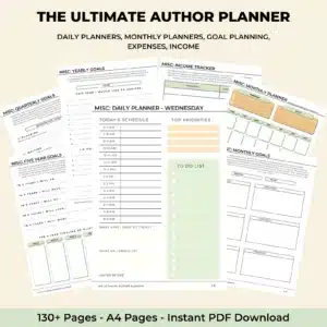 Author Planner book planner