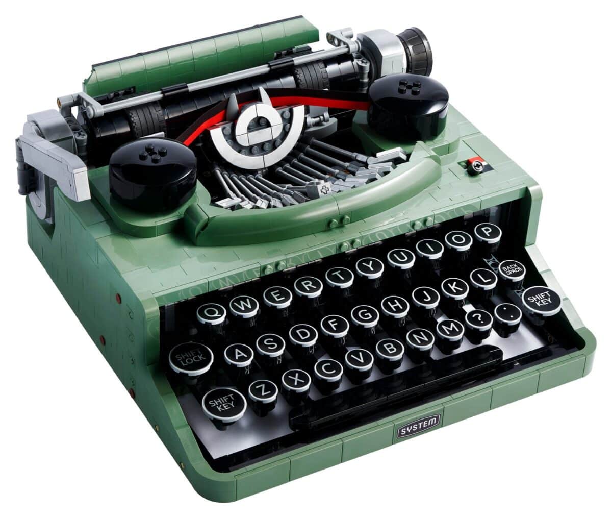 Funny gifts for writers: lego typewriter