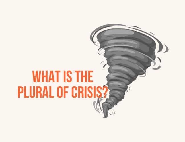 What is the Plural of Crisis?