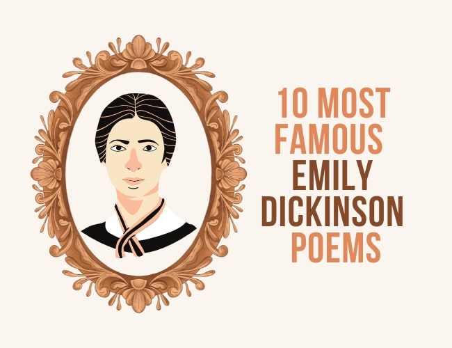 animated likeness of Emily Dickinson in a portrait frame