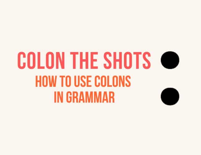 Colon the Shots